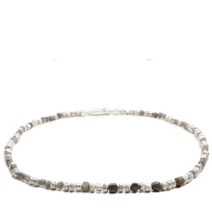 Row Diamond Silver Chain
