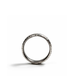 Old Tire Silver Ring