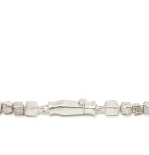 Row Diamond Silver Chain